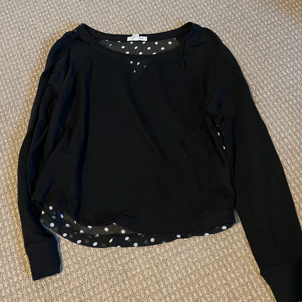 Black and White Polka Dot Aeropostale Sweater